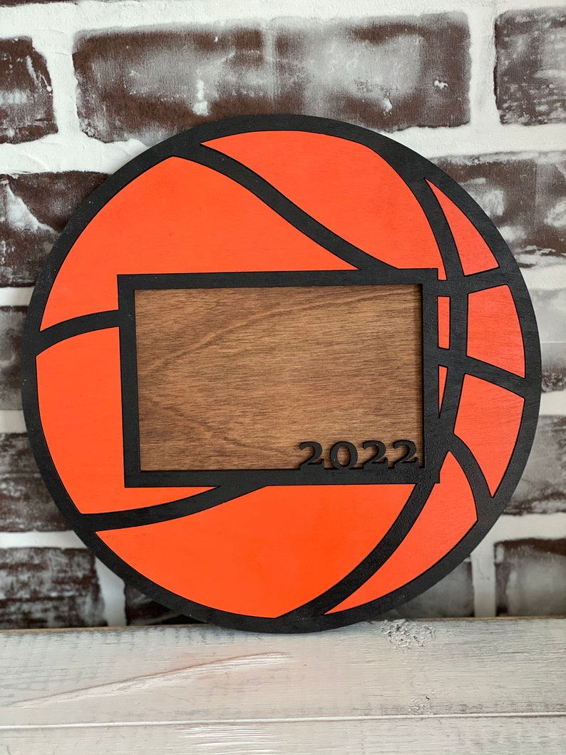 Basketball Picture Frame SVG Digital File 4x6 Inch Picture - Etsy