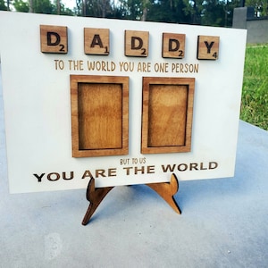 Daddy/Mommy Scrabble Frame SVG || Laser SVG || Fotolijst SVG || Digitaal bestand