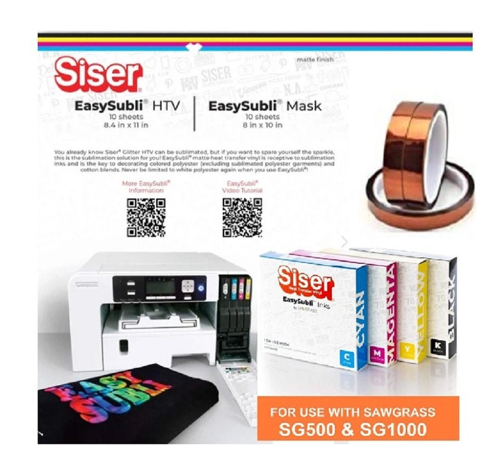 Siser EasySubli Sublimation Iron-On Heat Transfer Vinyl HTV 8.4 x