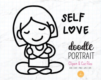 Self Care SVG, Self Love SVG, Mindset SVG, inspirerende SVG, positieve sfeer clipart. Goede vibes digitale illustratie Svg, Png, Dxf, Jpg, Eps