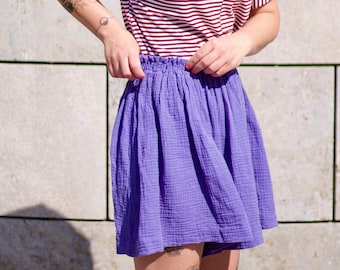 pantalones de muselina - shorts - pantalones - falda - culottes - muselina - pantalones de verano - verano - culottes - pantalones anchos - short - pierna ancha