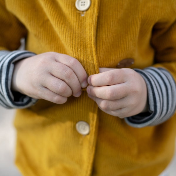 College-Jacke - Cord - Genuacord - Bomberjacke - Übergangsjacke - Herbst - Hipster - Baby - Kind - Kinderjacke - Mantel