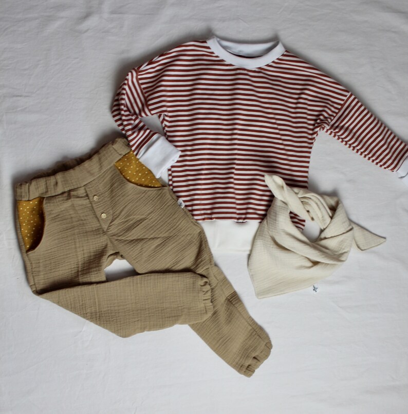 Chinos muselina largos pantalón primavera verano bolsillos pantalón unisex niños Semana Santa matrícula escolar bautizo niño niña botones Sand