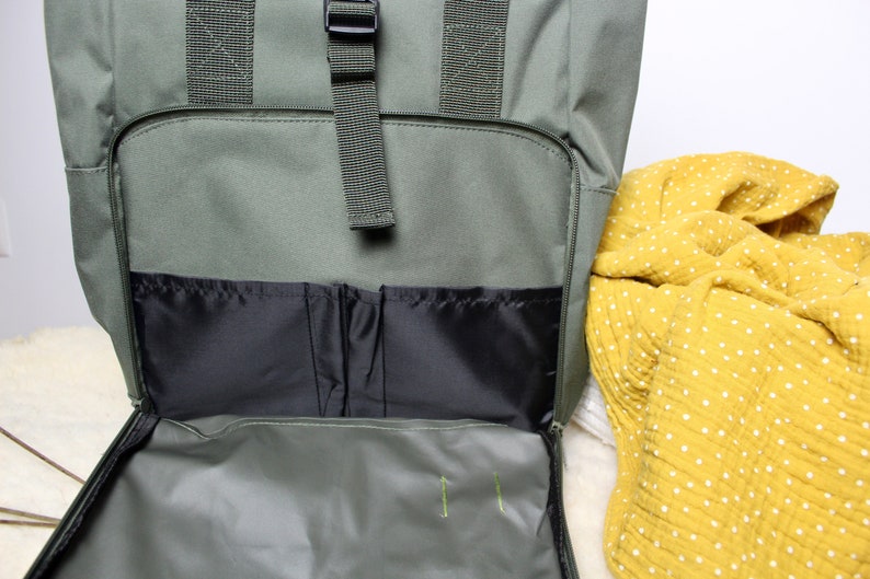 Backpack följeslagare olive green Christmas gift backpacker bag unisex wrap wrap backpack daypack roll top image 8