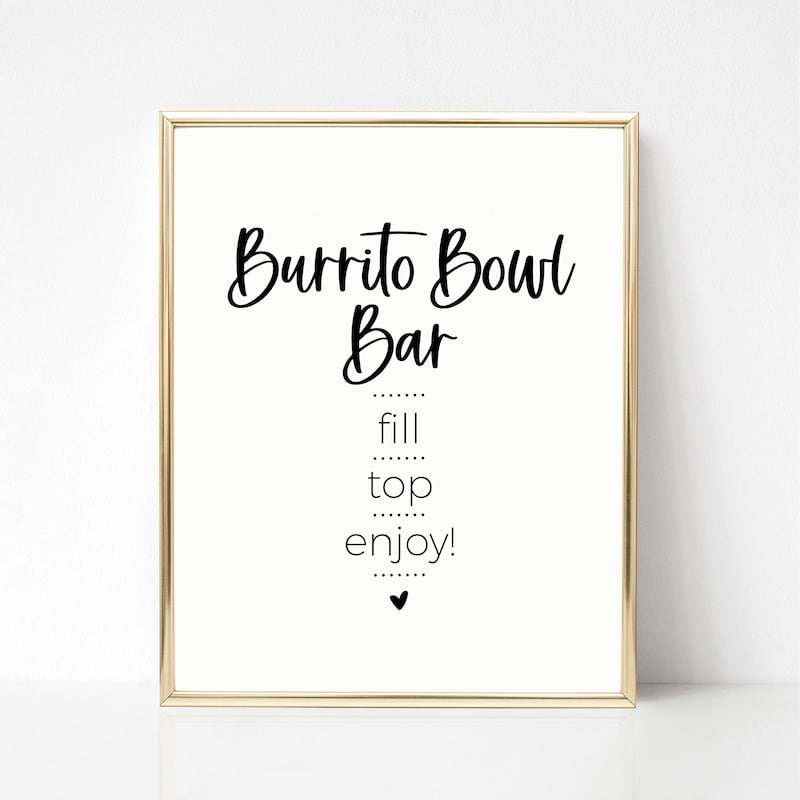 No Burritos Bowl Etsy No Burritos Bowl Etsy