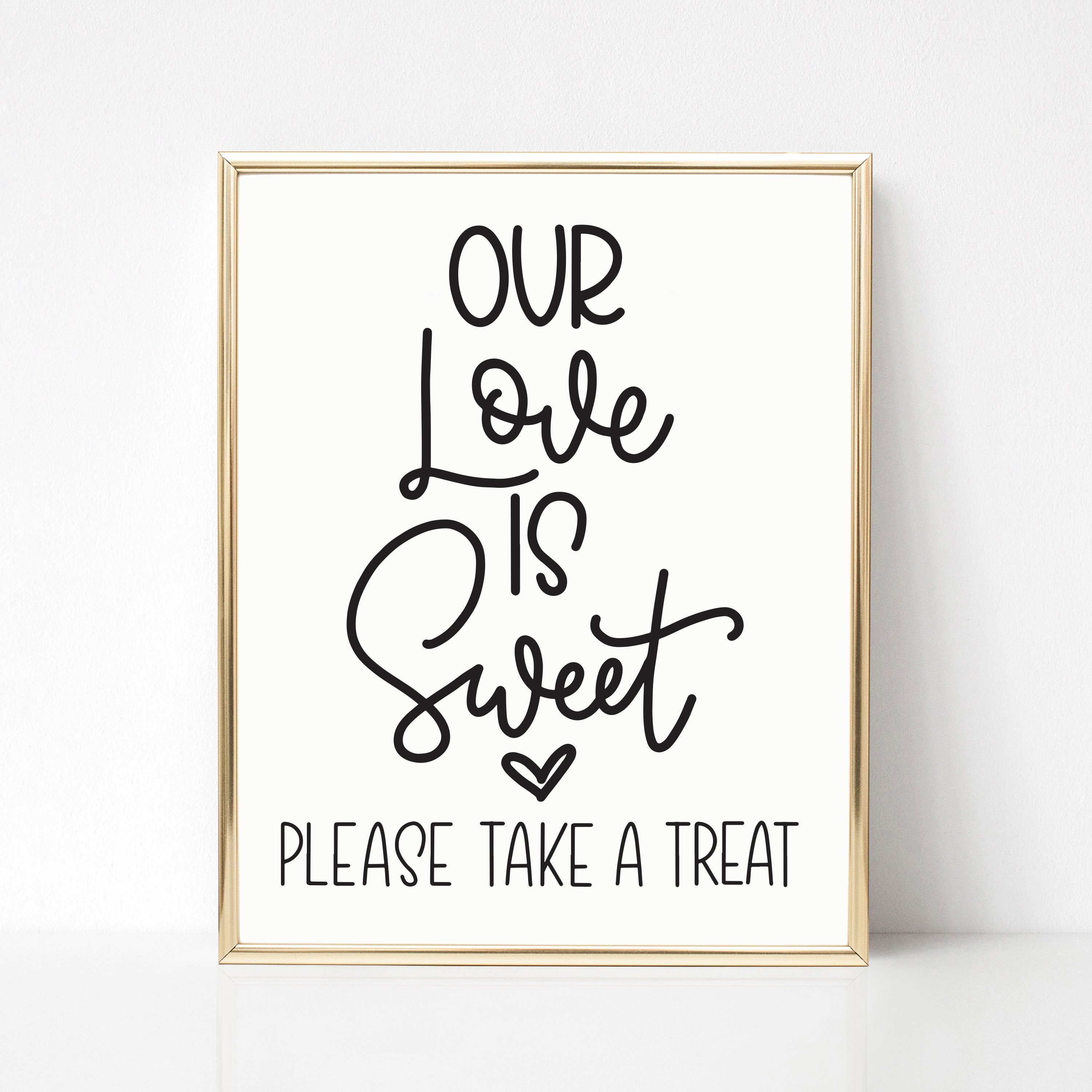 Love is Sweet Sign Printable Sign Digital Download Sign | Etsy