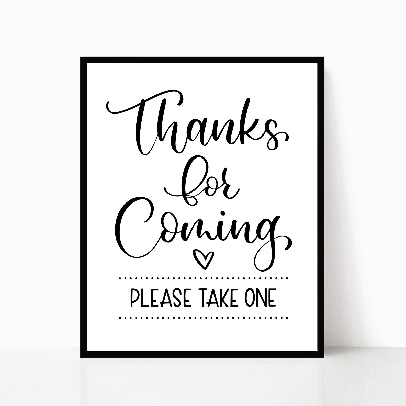 Thanks for Coming Sign Thank You for Coming Sign Baby Shower Birthday