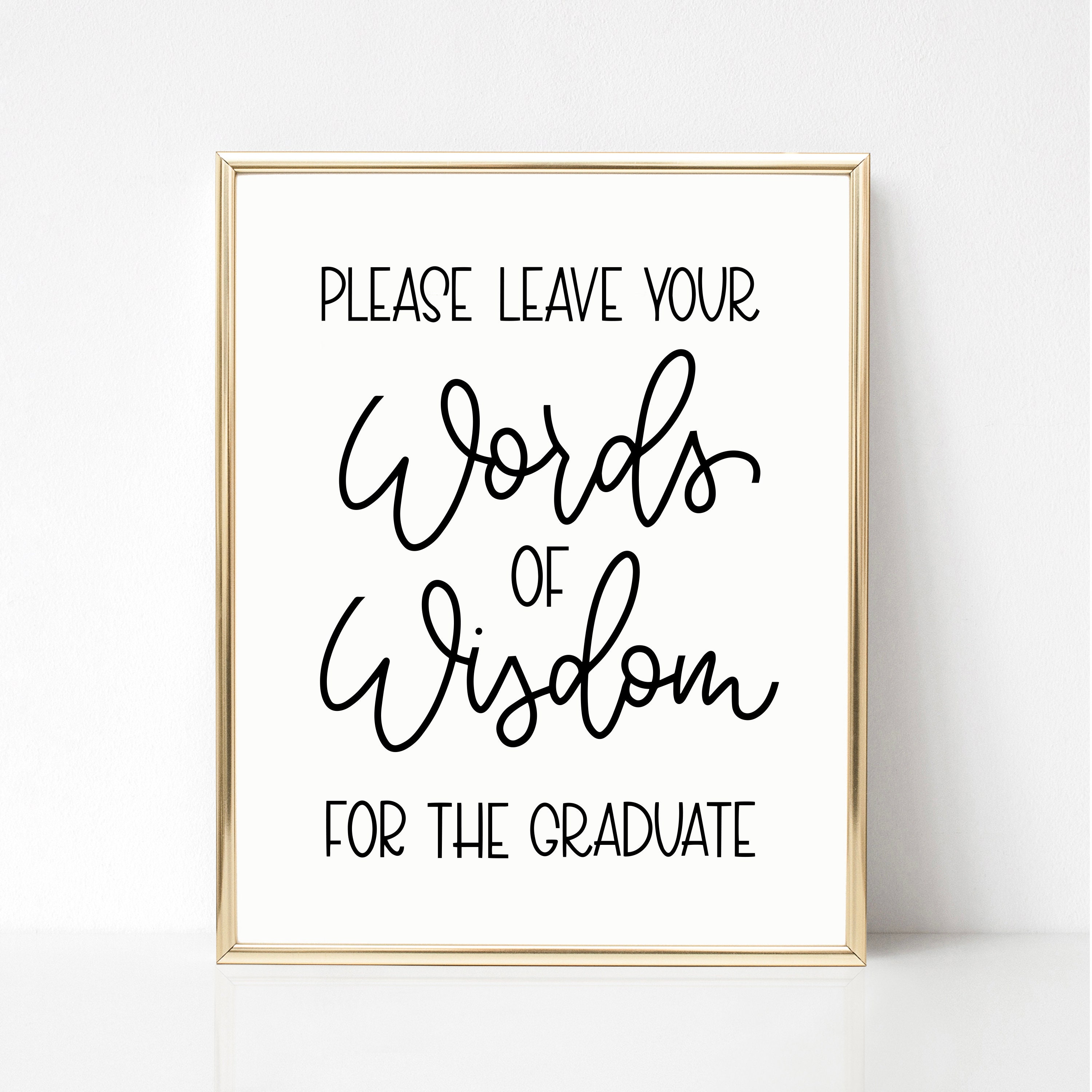 Words of Wisdom Sign Printable Sign Digital Download | Etsy