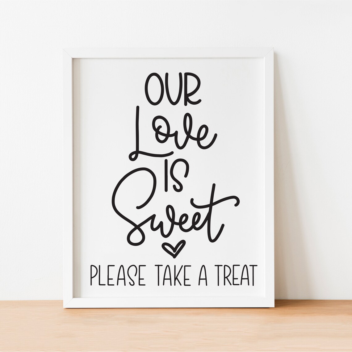 Love is Sweet Sign Printable Sign Digital Download Sign | Etsy