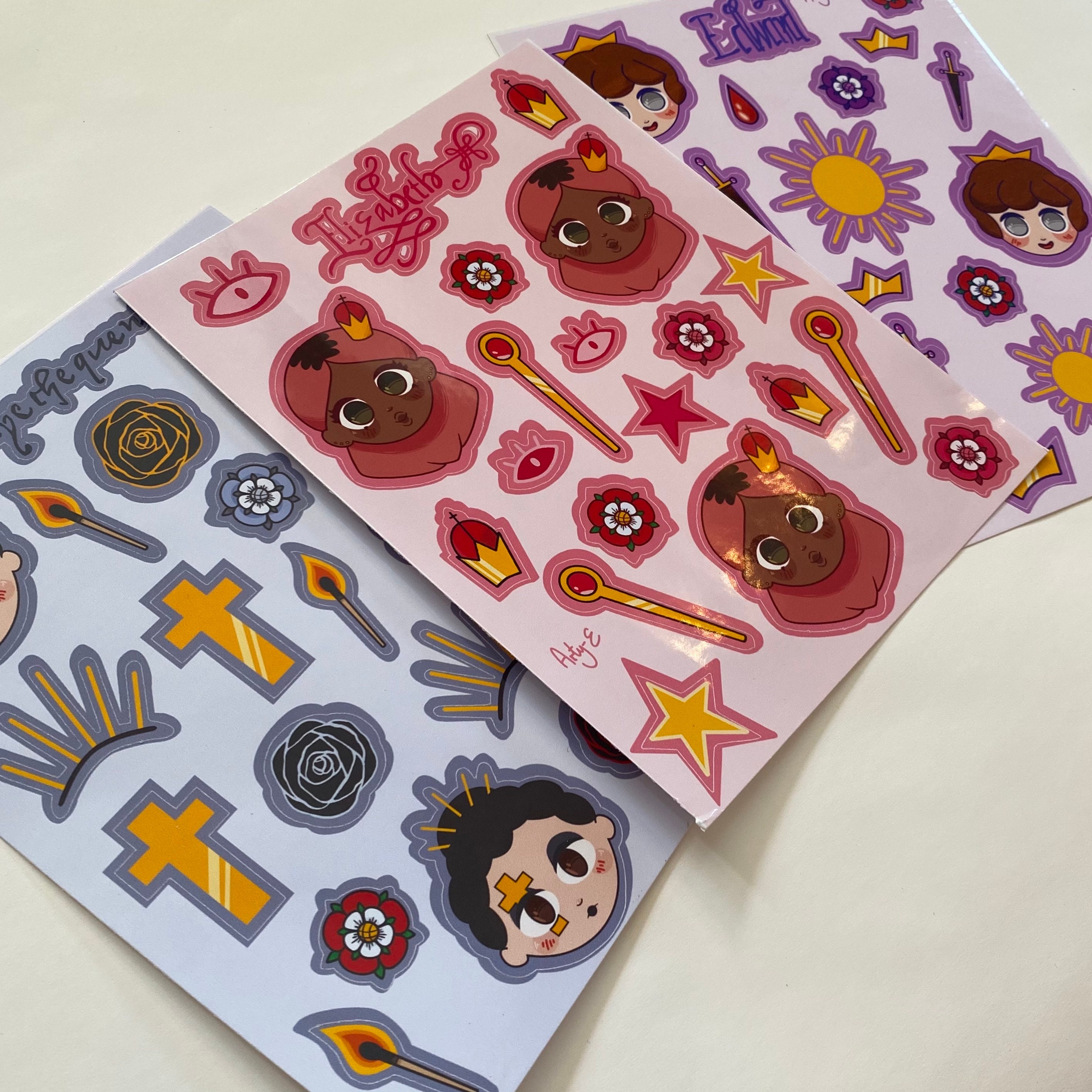 Six the Kids Sticker sheets Etsy