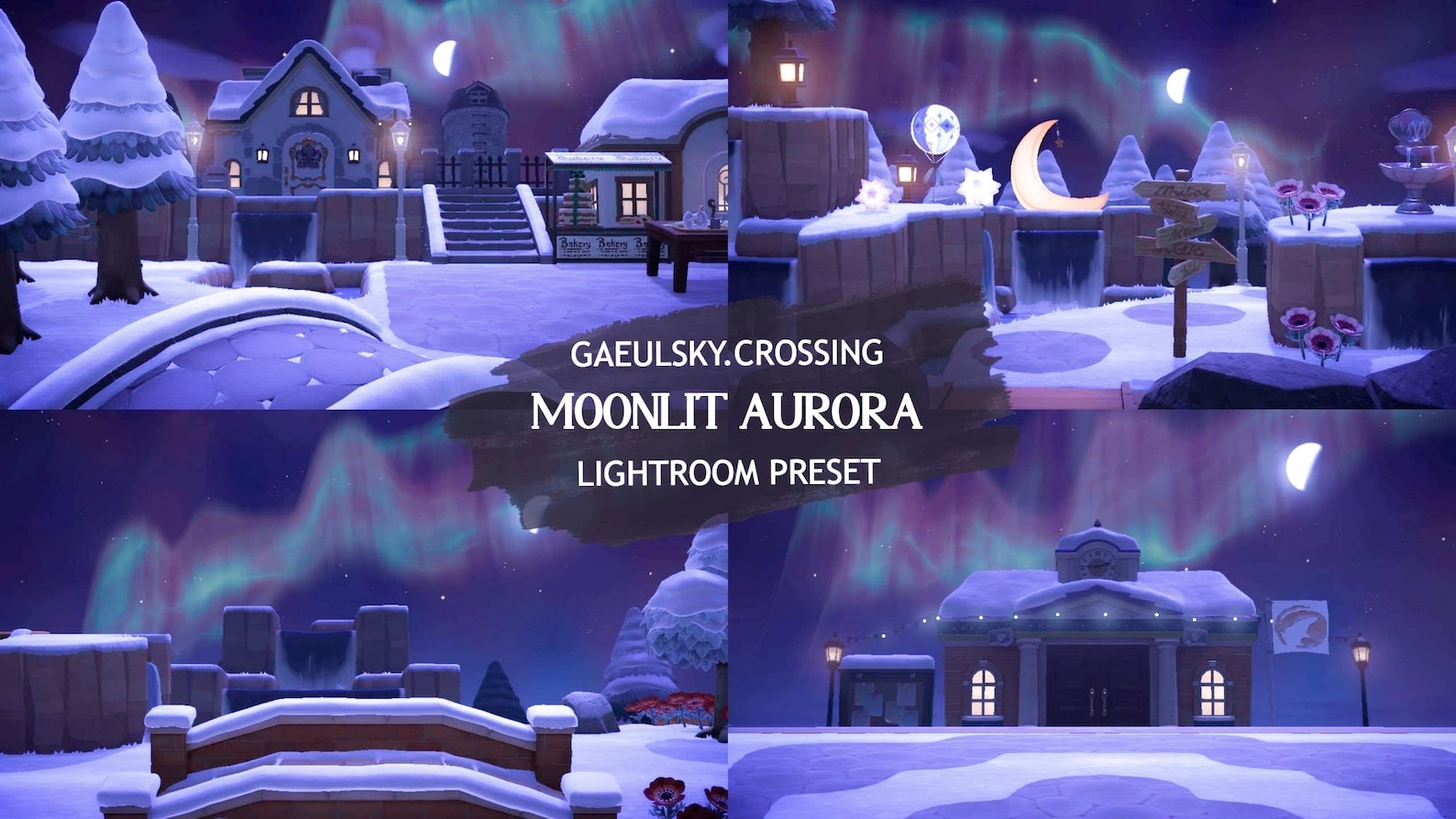 Moonlit Aurora ACNH Lightroom Preset Etsy