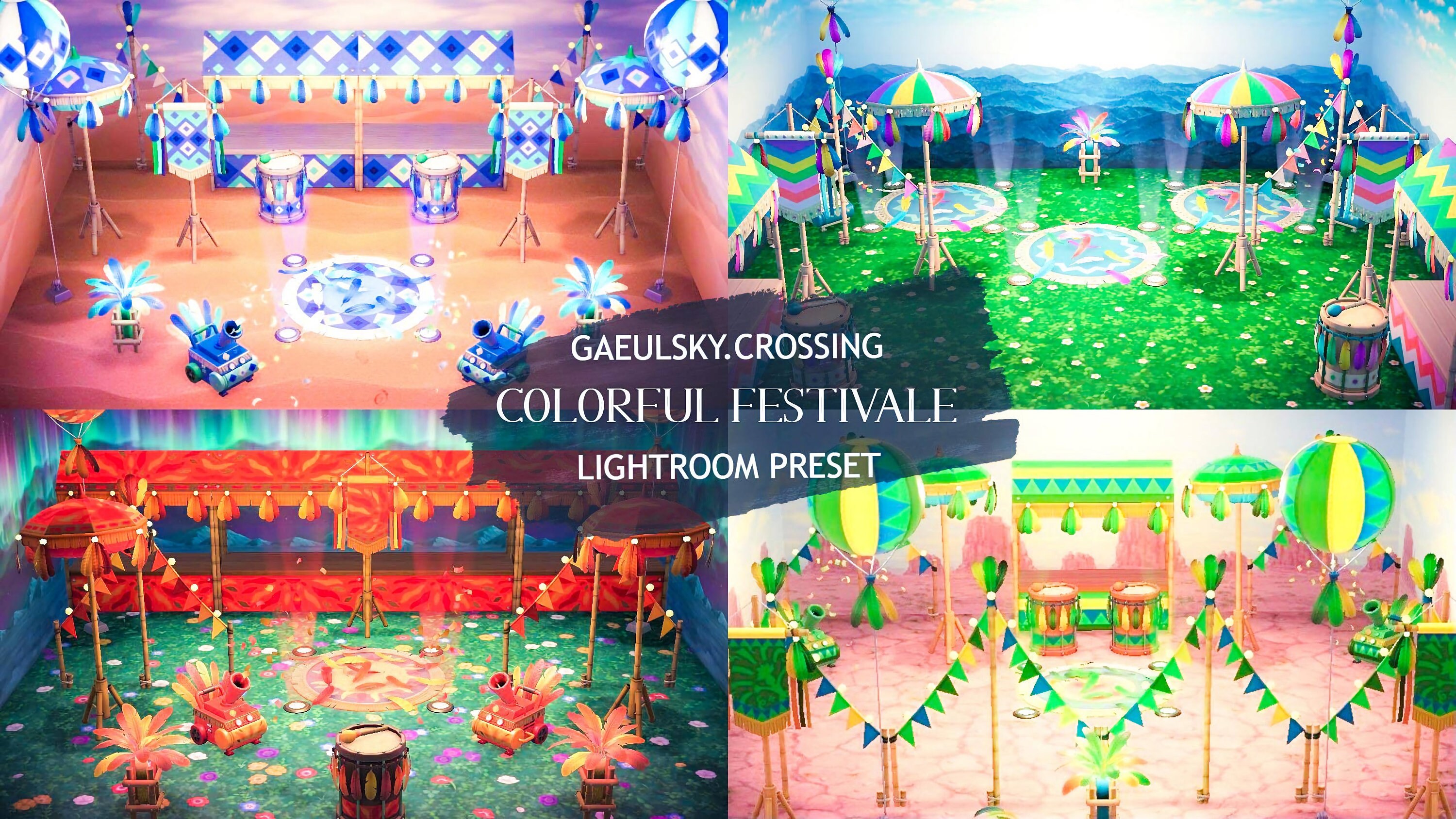 Colorful Festivale ACNH Lightroom Preset Etsy