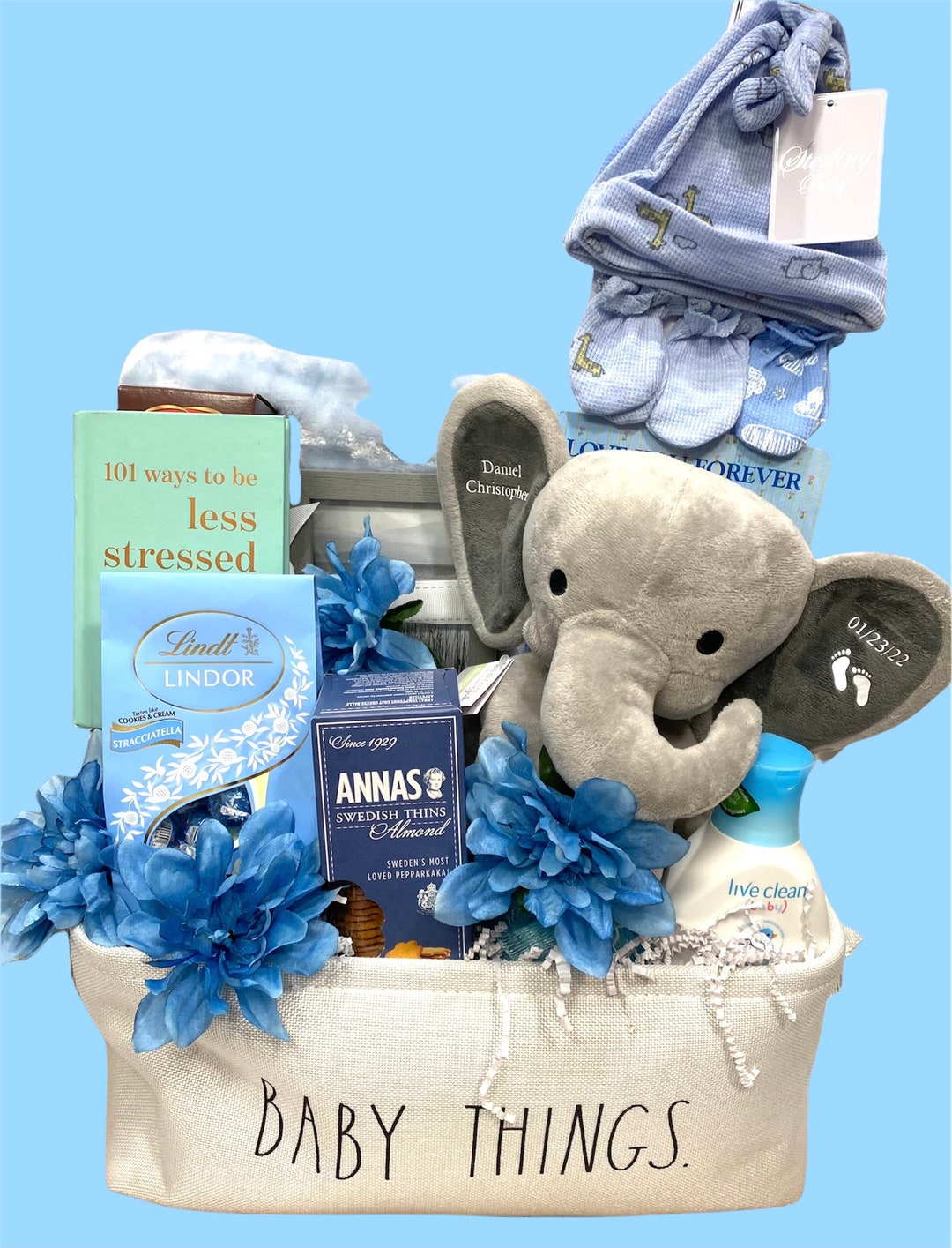 Welcome Home Baby Gift Basket - Etsy