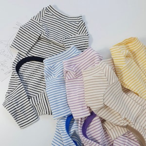 Striped Ribbed Overall, XS-2XL, Pajama Pet, Dog Jumpsuit, Pet Clothing, Dog Coat, Dog Winter Top, Dog Fashion, Dog Apparel, Pet Clothing