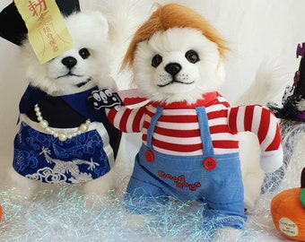 Lustiges Hund Sushi Kostüm - Halloween Cosplay Outfit Für Haustiere In Orange