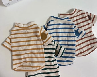 Stripe Shirts, S-2XL, Pet Clothing, Cotton Shirt, Dog-Tee, Dog T-shirt, Dog Top, Dog Clothing, Dog Fashion, Dog Apparel