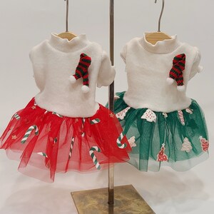 Christmas Tutu Dress, S-2XL, Pet Clothing, Dog-Jacket, Dog Outer, Dog Jacket, Dog Fashion, Dog Apparel, Pet Clothing