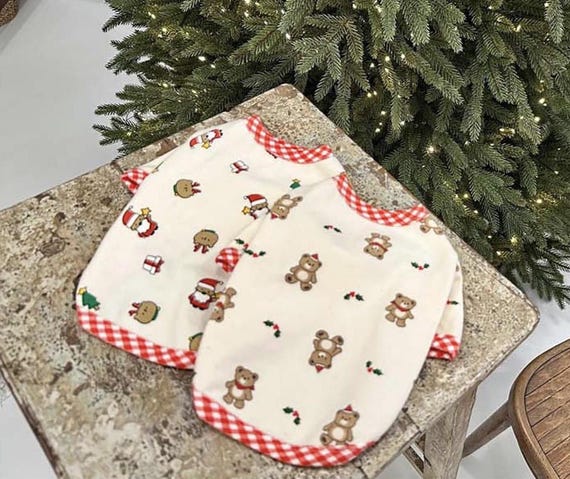 Santa Tree T-shirts, XS-2XL, Pet Sweater, Christmas Wear for Dog, Gift Idea for Furry Friends, Dog Apparel, Dog Costume