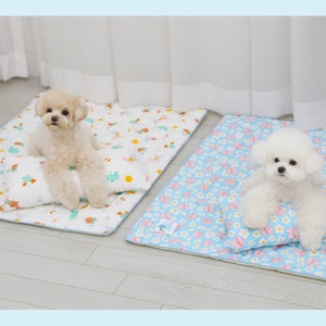 Dog Summer Cooling Mat New, Vegan Rayon Silk, Non Slip Mat, Dog Mat, Dog Sleeping Mat, Pet Our Door Mat, Washable Mat, Size M L