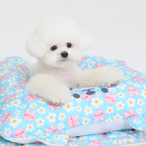 Dog Summer Cooling Hug Pillow, Vegan Rayon Silk, Dog Cushion, Dog Sleeping Cushion, Pet Our Door Pillow, Washable Pillow, Size M L