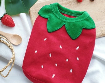 Halloween Strawberry Sweatshirt, S-2XL, Halloween dog, Halloween dog Shirt, Halloween Costume Dog, Pet Clothing, Dog-Tee, Dog T-shirts