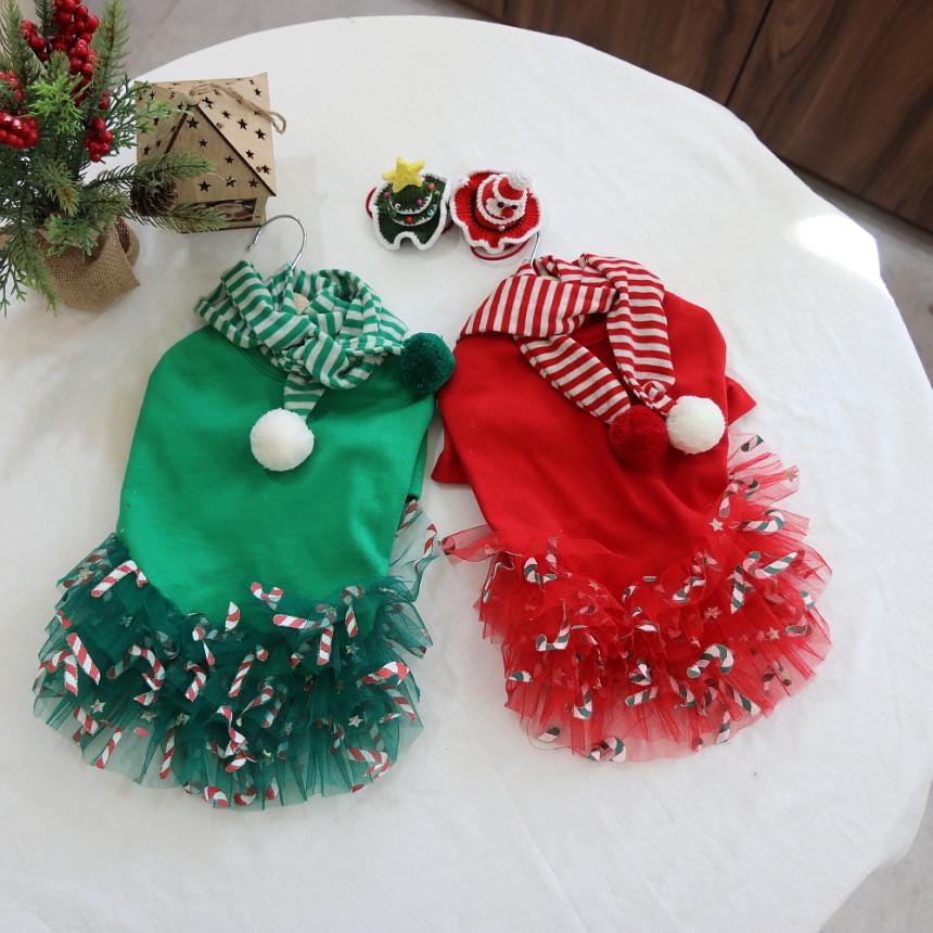white christmas dresses Parisian Pet