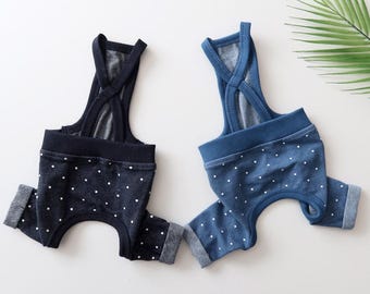 Polka Dot Overall, S-XL, Pet Pants, Dog Jumpsuit, Pet Clothing, Dog Coat, Dog Outfit, Dog Apparel, Small Dog Clothes