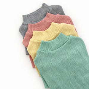 Weiches Waffel-Hunde-Top, strukturierter Stoff, Stehkragen, ärmelloser Pullover (S-2XL)