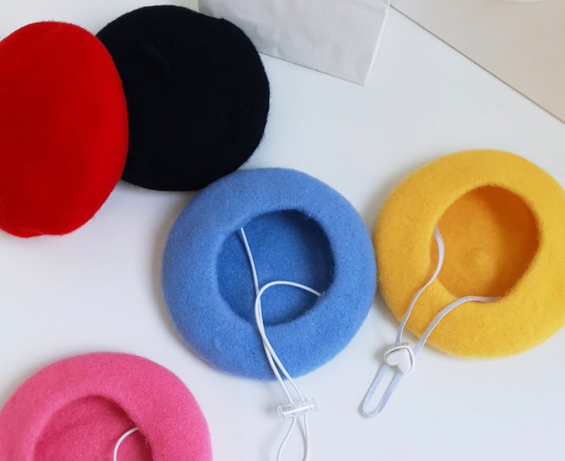 French Beret Hat, Hat for Dog, Dog Hat, Dog Beret, Dog Costume, Pet Outdoor, Pet Accessory, Dog Fashion, Dog Apparel, Pet Clothing image 5