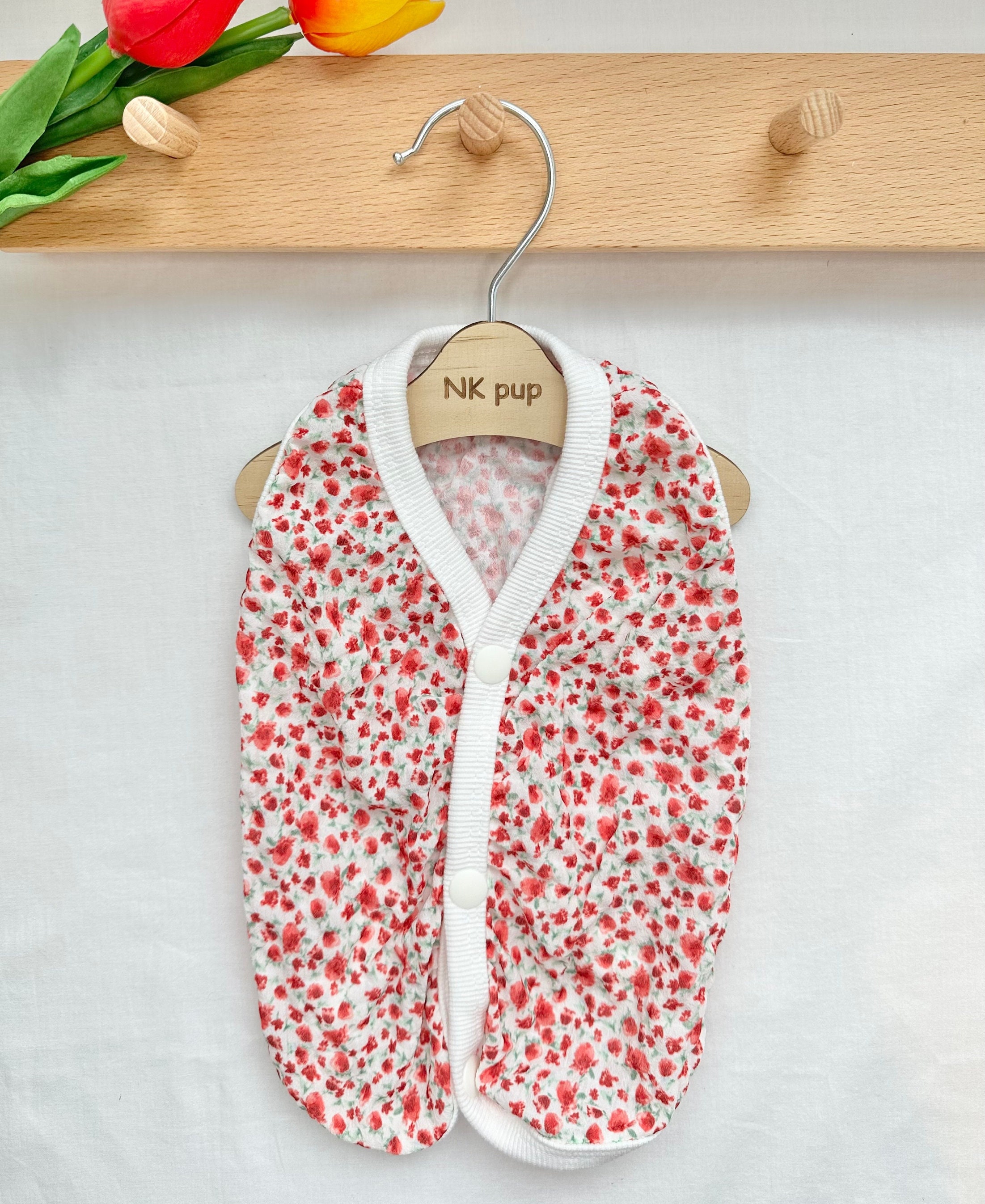 XS-3XL、ミニ花柄ベスト、ペット服、犬用ベスト、犬用ジャケット、犬用