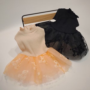 Ribbed Knit Tutu Dress, S-2XL, Pet Clothing, Dog Dress, Dog Wedding, Dog Skirt, Dog Fashion, Dog Apparel, Pet Clothing