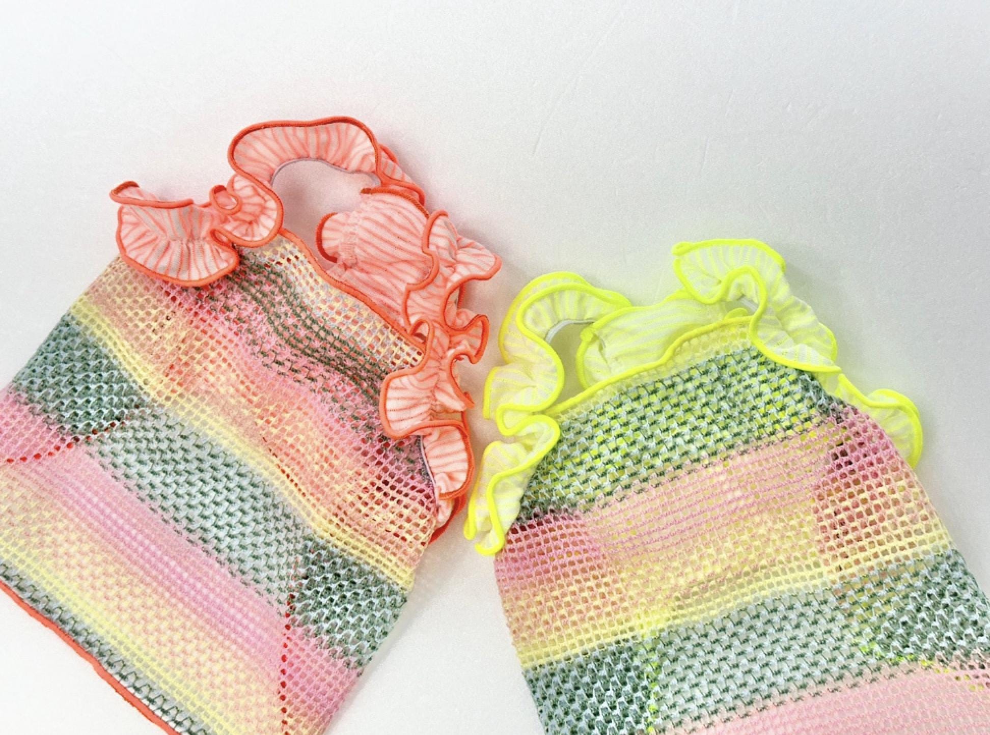 Mini Ruffle Mesh Tops Rainbow Ruffle Mesh Top, XS-XL, Small Dog Clothes, Ultra Lightweight ...