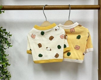 Bluzka zoo crop top, S-2XL, ubranka dla małych psów, koszulki dla psów i zwierząt, bluzka dla psa, bluzka dla zwierząt, NKPUP