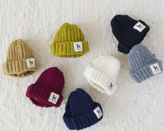 Gerippte Manschettenmütze, S-L, Hundemütze, Hundemütze, Haustier Outdoor, Haustierkleidung, Haustieraccessoire, Hundemode, Hundebekleidung