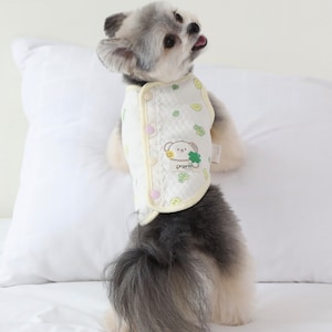 Organic Cotton Cozy Vest, S-2XL, Dog Vest, Dog Cloth, Dog Top, Dog Clothing, Dog Fashion, Dog Apparel