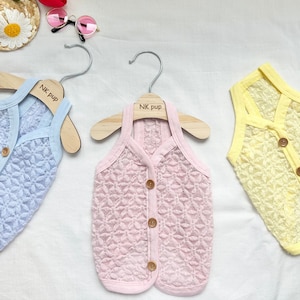 Pastel Chiffon Vest, S-2XL, Pet Clothing, Dog-Vest, Dog Jacket, Dog Fashion, Dog Apparel, Pet Clothing
