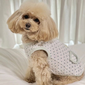 Cotton Pastel Dot Vest, S-XL, Pet Clothing, Dog-Vest, Dog Jacket, Dog Fashion, Dog Apparel, Pet Clothing