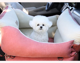 Smart Cotton Pet Car Seat, Waterproof Pet Car Seat, Washable Car Seat, Dual Bumper Car Seat, Cushion Car Seat for Pet, Pet Car Booster