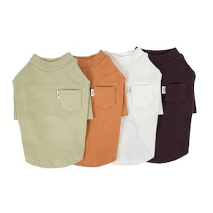 Solid Crewneck Top, S-2XL, Pet Clothing, Pet Clothing, Dog-Tee, Dog T-shirts, Dog Top, Dog Clothing, Dog Fashion, Dog Apparel