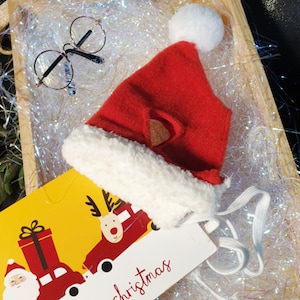 Santa Fleece Hat, S-L, Dog Hat, Christmas Costume Dog, Dog Costume Dog Santa Cap, Dog Clothing, Small Dog Accessory