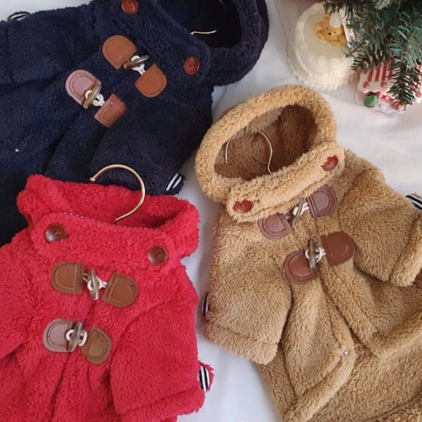 Duffle Fleece Coat, XS-XL, Dog Clothes, Duffle Jacket, Clothing, Dog-Sweater, Dog Outer, Dog Jacket, Dog Fashion, Dog Apparel, Pet Clothing