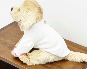 パフスリーブTシャツ、S～XLサイズ、ペット服、犬用Tシャツ、犬用