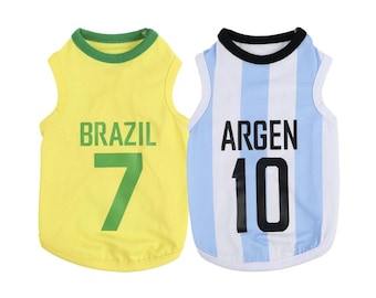 Camiseta de fútbol refrescante, tallas S-2XL, ropa para perros pequeños, top para perros, abrigo de verano para perros, NKPUP, idea de regalo para amigos peludos