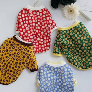 Daisy Cardigan, XS-2XL, Pet Clothing, Dog-Vest, Dog Jacket, Dog Fashion, Dog Apparel, Pet Clothing