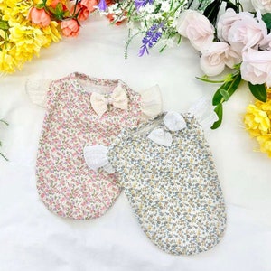 Charming Floral Top, XS-2XL, Dog-Tee, Dog T-shirt, Dog Top, Dog Clothing, Dog Fashion, Dog Apparel, Undershirt for Dogs