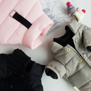 D-Ring Gefütterte Jacke, S-2XL, Winterjacke, Tierbekleidung, Hundejacke, Hundemode, Hundebekleidung