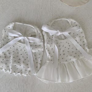 Tiny Flower Ribbon Top & Dress, S-XL, Pajama Pet, Dog Jumpsuit, Small Dog Clothes, Dog Outfit, Dog Winter Top