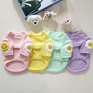 Cotton Smile Tee, S-2XL, Ubranka dla zwierząt, Koszulka dla psa, Koszulka dla psa, Top dla psa, Ubranka dla psów, Moda dla psów, Odzież dla psów