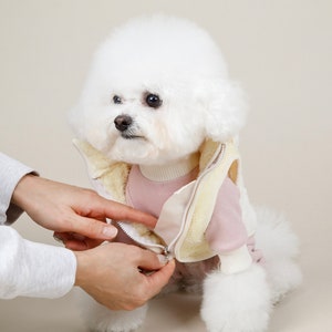 Color Block Bear Fleece, S-2XL, Fleece Vest for Dog, Pet Clothing, Dog Fleece Vest, Dog Jacket, Do, Dog Winter Outfit, Pet Clothing image 5