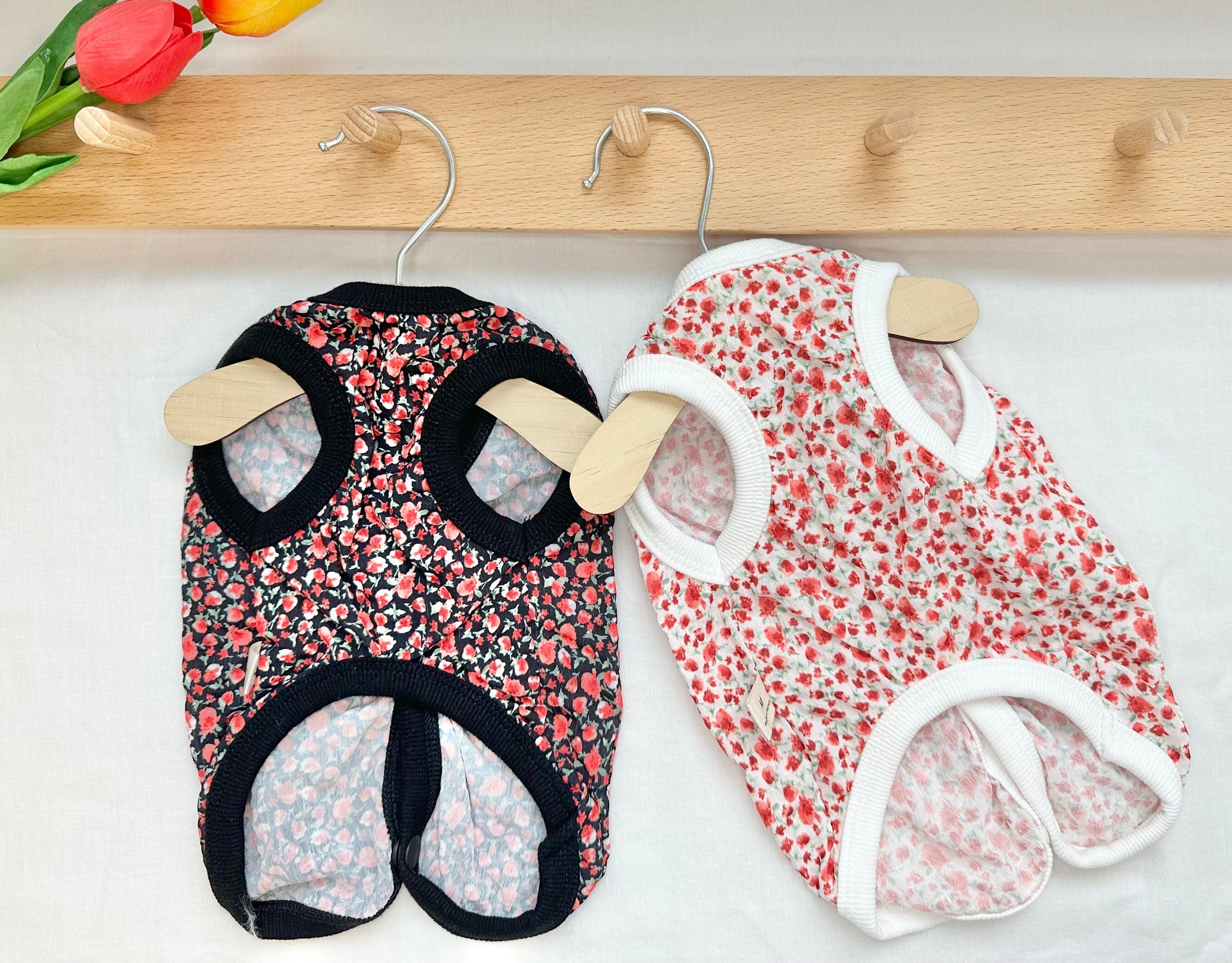 XS-3XL、ミニ花柄ベスト、ペット服、犬用ベスト、犬用ジャケット、犬用